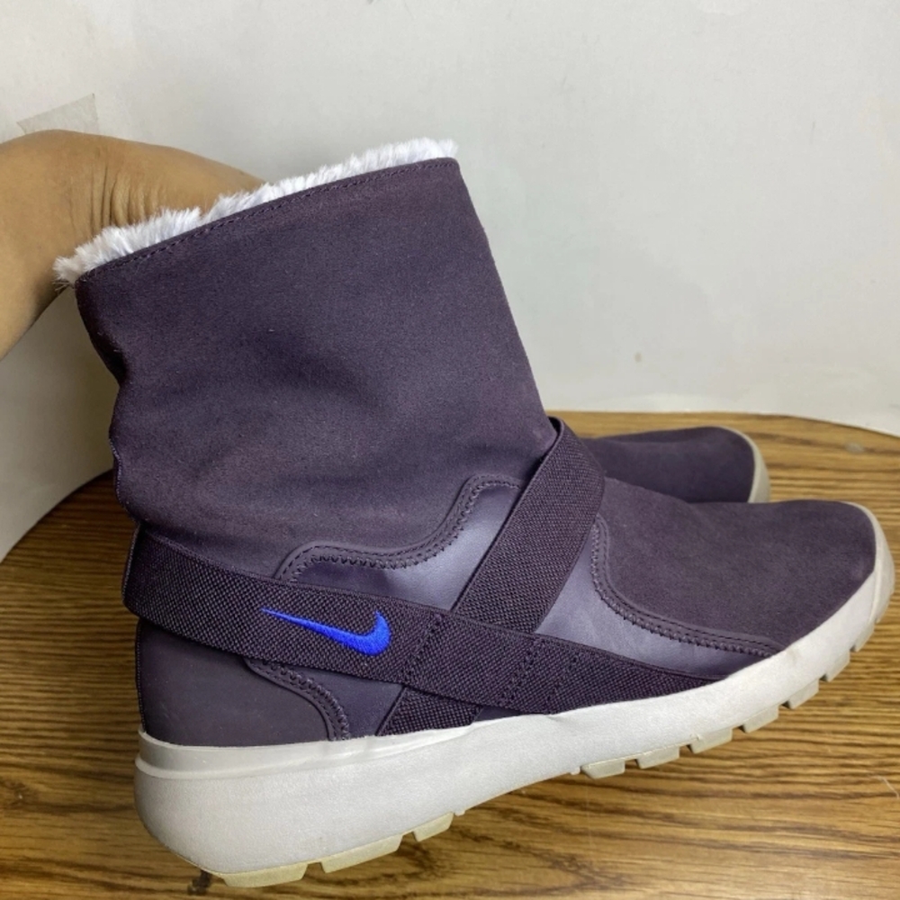 Nike Sportswear Golkana Burgundy Suede Insulated Boots 862513-600 Women Size 10M - Picture 4 of 13